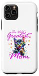 Coque pour iPhone 11 Pro Chat arc-en-ciel avec inscription « This is what the greatest mom looks »