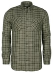 Pinewood Pinewood Men's Lappland Wool Shirt Mossgreen/Light Khaki L, Mossgreen/Light Khaki