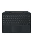 Microsoft Surface Pro Signature Keyboard - keyboard - with touchpad accelerometer Surface Slim Pen 2 storage and charging tray - QWERTY - Spanish - black - with Slim Pen 2 - Tastatur - Spansk - Sort