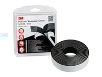 3M Dual Lock Tryckförsegling Sj354b, 25 Mm X 2,5 M, Svart Flexibel Tryckförsegling, Återlösningsbart Fästsystem - 1 St (Sj3540)