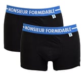 Boxer Homme Humoristique Monsieur Madame Ultra Confort Pack De 2 Boxers 0140 Mr Formidable