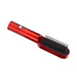 Electric Hair Brush USB Charging Safe Small Hair Straightening Curling Comb REL