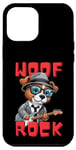 Coque pour iPhone 14 Pro Max Woof rock: Le Toutou qui fait du Rock