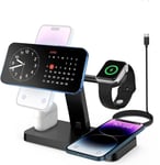4in1 Foldable Wireless Charger Station For Apple Air Pod Watch 9 iPhone 15 14 13