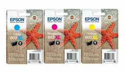 Original Epson 603XL, Starfish Triplepack Ink Cartridge, T03A5, C13T03A54010