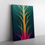 Gothic Tree Vol.1 Canvas Wall Art Print Ready to Hang, Framed Picture for Living Room Bedroom Home Office Décor, 76x50 cm (30x20 Inch)