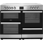Belling Cookcentre110E 110cm Electric Range Cooker with Ceramic Hob - Stainless Steel - A/A Rated