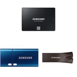 Samsung SSD 870 EVO, 500 GB, Form Factor 2.5 USB Type-C™ 256GB 400MB/s USB 3.1 Flash Drive flash drive Titanium Gray 256 GB