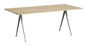 Pyramid Table 190 cm - Water-Based Lacquered Oak/Beige
