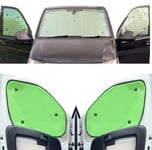 Kit de Store de fenêtre Compatible avec VW Caddy Maxi Life (2007-2020) (kit Complet + Porte de Grange) - Retour à la Chaux, réversible et Thermique