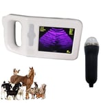BZZBZZ Veterinary Ultrasound Scanner kit Smart Handheld Rechargeable Ultrasound Machine with Mechanical Sector Probe for Farm Pasture Dog Sheep Use