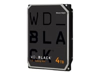 WD Black WD4005FZBX - Disque dur - 4 To - interne - 3.5" - SATA 6Gb/s - 7200 tours/min - mémoire tampon : 256 Mo