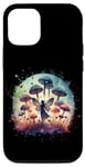 iPhone 14 Pro Double Exposure Forest Garden Fairy Mushroom Surreal Lovers Case