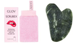 Glov Bundle - Scrubex Exfoliating Lip cloth & Jade Gua Sha RRP £30