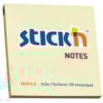 Notisblock 76x76 100 Blad Gul