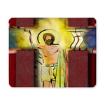 Easter Religious Cross Background The Risen Lord Jesus Christ Rectangle Non-Slip Rubber Mousepad Mouse Pads/Mouse Mats Case Cover for Office Home Woman Man Employee Boss Work