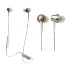 Audio-Technica Consumer ATH-CKR75BT Sound Reality Wireless In-Ear Headphones (Gold)