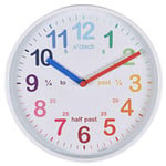 Acctim Large 30 cm Tell The Time Learning Teaching Kids Wall Clock