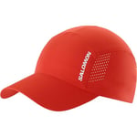 Salomon Cross Unisex Cap, Lightweight Comfort, Moisture Management, and Recycled Fabric, Running, Trail, Hiking, Red, One Size