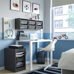 IKEA IKEA TROFAST förvaringskomb med backar/brickor, grå vit/mörkgrå, 34x44x56 cm 34x44x56 cm