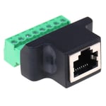 Rj45 Female To Screw Terminal 8 Pin Connector Ethernet Cable Ext One Size