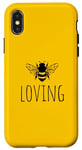 Coque pour iPhone X/XS Be Loving – Message minimaliste inspirant amant des abeilles
