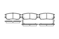 Bromsbeläggsats - Mitsubishi - Pajero, L-400, Sigma, Space gear