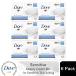 Dove Sensitive Hypoallergenic Moisturising Beauty Bar for Sensitive Skin 6x2x90g