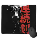 Final Fantasy Squall Leonhart Seed Mercenary Customized Designs Non-Slip Rubber Base Gaming Mouse Pads for Mac,22cm×18cm， Pc, Computers. Ideal for Working Or Game