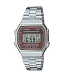 Casio Collection Vintage Unisex's Silver Watch A168WA-5AYES Stainless Steel (archived) - One Size