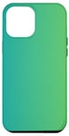 Coque pour iPhone 13 Pro Max Échantillon de couleur dégradé élégant bleu vert ciel frais art