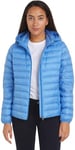 Tommy Hilfiger Women Jacket Padded Global Stripe for Transition Weather, Blue (Blue Spell), M