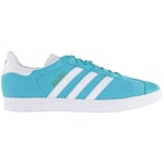 Adidas Gazelle Lace-Up Blue Suede Leather Womens Trainers BB2761