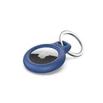 Belkin AirTag Étui avec porte-clés (étui de protection sécurisé pour AirTag avec accessoire résistant aux rayures) - Bleu, Simple