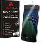 TECHGEAR Screen Protector for Moto G5 Plus (XT1687) - GLASS Edition Genuine Tempered Glass Screen Protector Guard Cover Compatible with Motorola Moto G5 Plus (Model: XT1687)