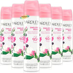 6x Yardley ENGLISH ROSE Body Spray Fragrance 75ml