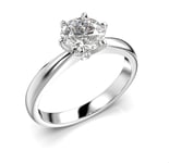 Festive Classic 23 solitaire diamantring 1,00 ct vitguld 686-100-VK