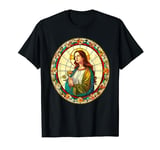 Saint Philomena Stained Glass Window T-Shirt