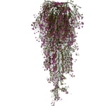 Anaike Artificial Hanging Ivy Garland Plants Vine Fake Foliage Plastic Flower Wisteria Home Decorations,85cm (Rose red, One Size)