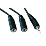 Cablexpert CCA-415 - Répartiteur audio - mini jack stéréo femelle pour mini jack stéréo mâle - 5 m - noir