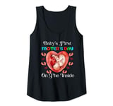 Womens Baby's First Mother's Day On The Inside for expectant mother Tank Top