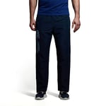 Canterbury CCC Uglies Open Hem Stadium Pant, Tracksuit Bottoms, Two-Part Lining & Full-Length Side Zip, Tailored Fit, Navy, Men’s X-Small