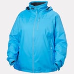 Helly Hansen Women's Hooded Crew Midlayer Plus Jacket 2.0 Blå 1X