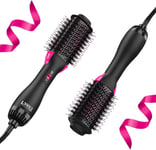 LANDOT Hair Dryer Brush Blow Dryer Brush in One, One-Step Hot Air Stylers and 4