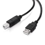 conecto câble USB 2.0 / câble d'imprimante, prise USB A vers prise USB B, 480 MBit/s, noir, 1.80m