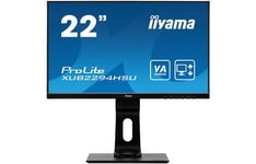 iiyama ProLite XU2294HSU-B1 - Écran LED - 22" (21.5" visualisable) - 1920 x 1080 Full HD (1080p) @ 75 Hz - VA - 250 cd/m² - 3000:1 - 4 ms - HDMI, VGA, DisplayPort - haut-parleurs - noir mat