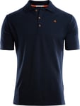 Aclima Men's LeisureWool Pique Shirt Navy Blazer, XXL
