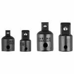 Adapter Reducer Air Impact Set 4pack 3/8 To 1/4 1/2 Inch Drive