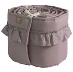 NG Baby spjälskydd vagga, MOOD volang dusty pink