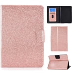 Nadoli PU Leather Glitter Case for Kindle Paperwhite 6" 1234 10th/7th/6th/5th,Full Body Stand Folio Foldable Protective Wallet Smart Magnetic Cover Auto Wake/Sleep,Rose Gold